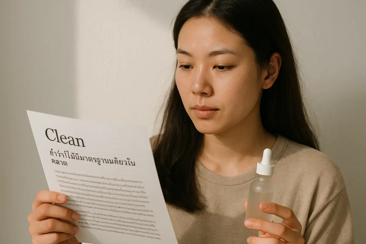 คำว่า Clean ยังไม่มีมาตรฐานเดียวในตลาดเครื่องสำอาง